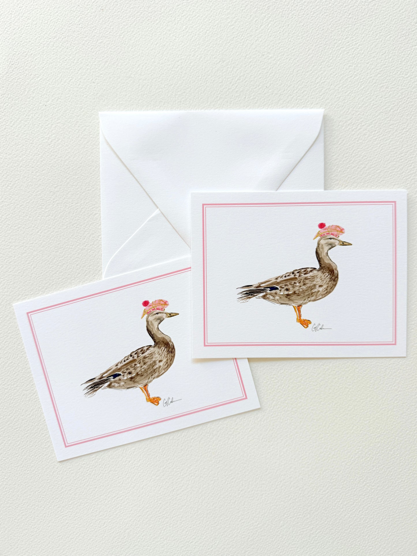 Duck in Bonnet