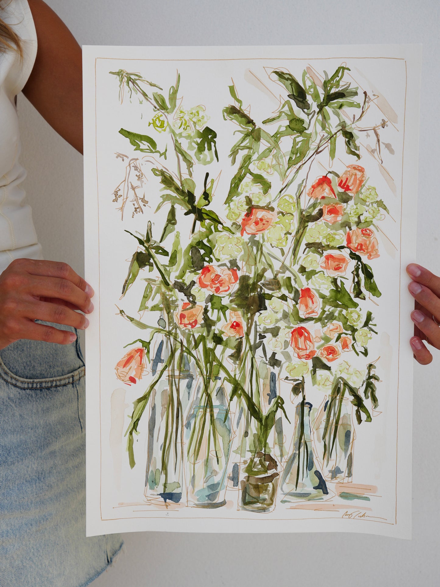 Claridge's Florals 12”x18”