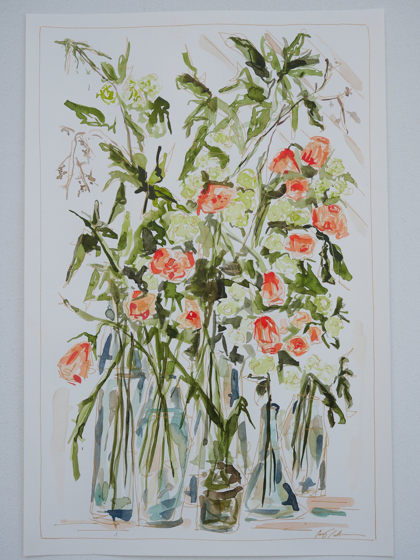 Claridge's Florals 12”x18”