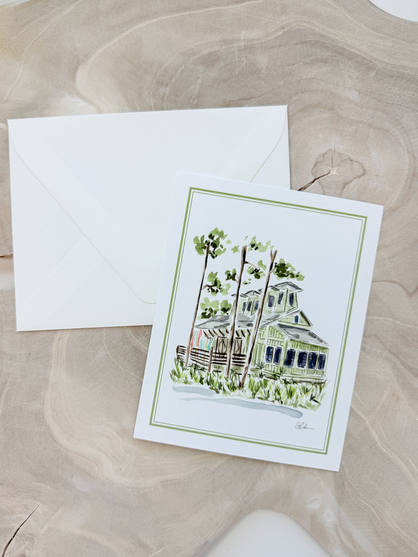 Watercolor Boathouse