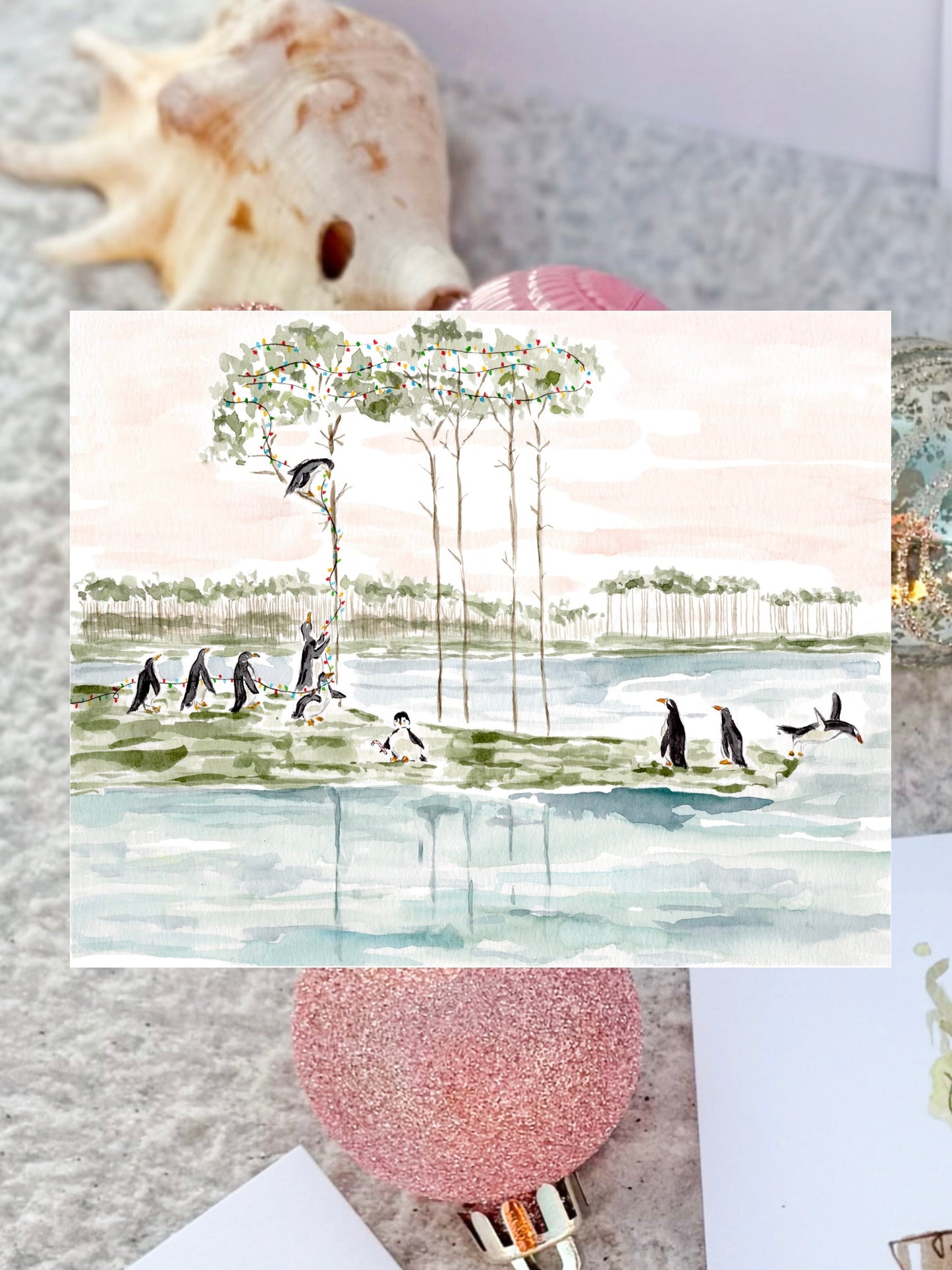 Penguins at Western Lake