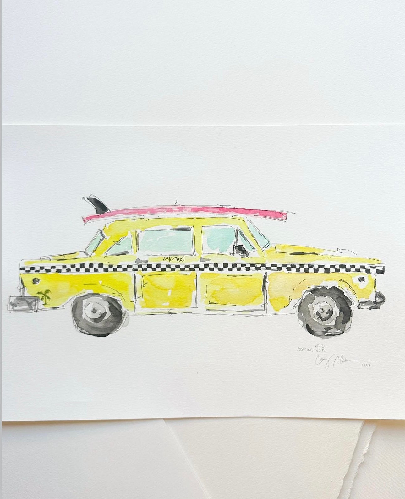 Surfing NYC 12”x18”