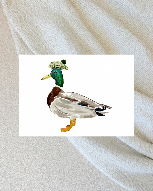 Mallard in Bonnet 5”x7”
